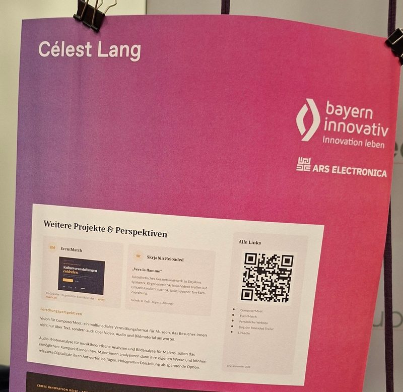 Poster von Célest Lang zu ComposerMeet bei der Ars Electronica 2026